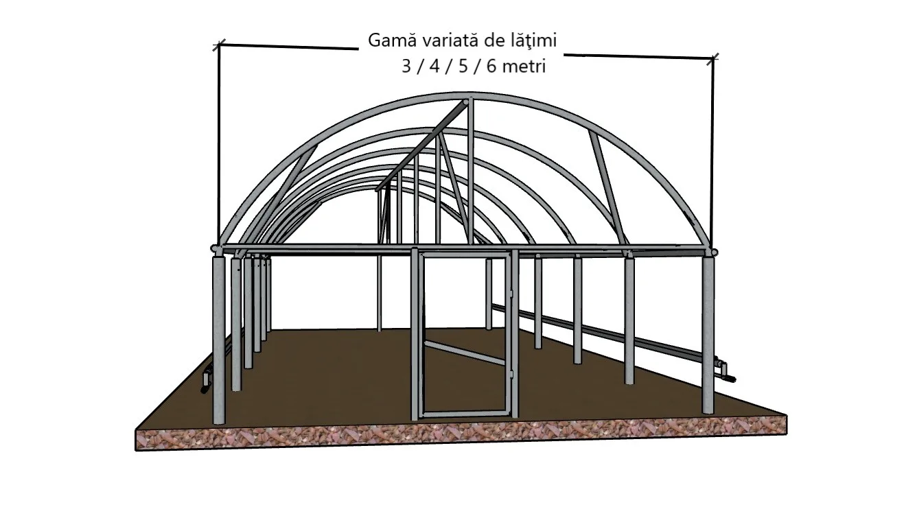 Solar grădină profesional țeavă zincată - imagine 9